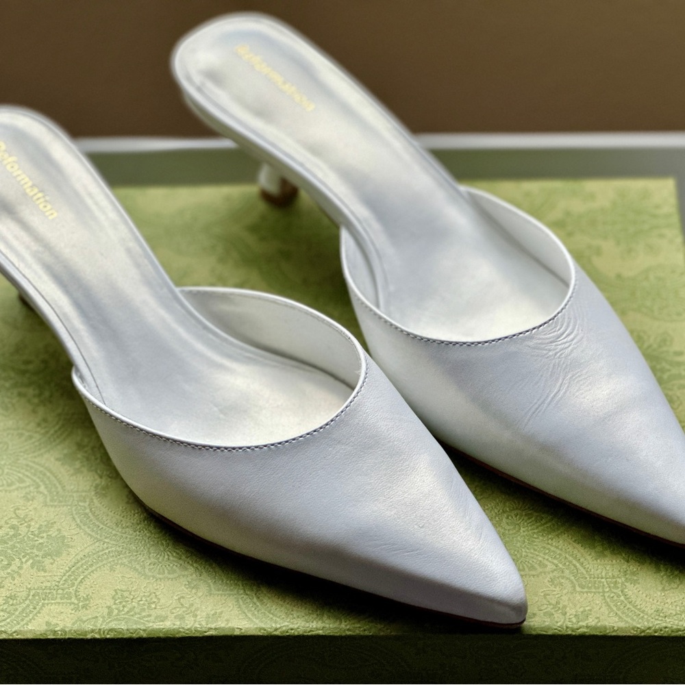 Reformation Wilda Kitten Mule